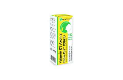 Vitamín D3 Axonia OROFAST 1000IU sublin.sprej 30ml